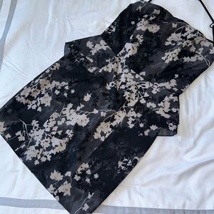 Strapless cocktail dress